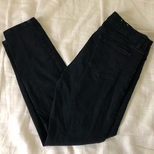 Cropped black skinny jeans